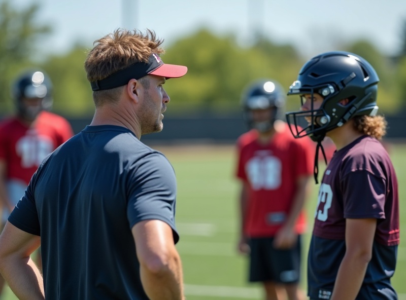CAG Football Camp coaching