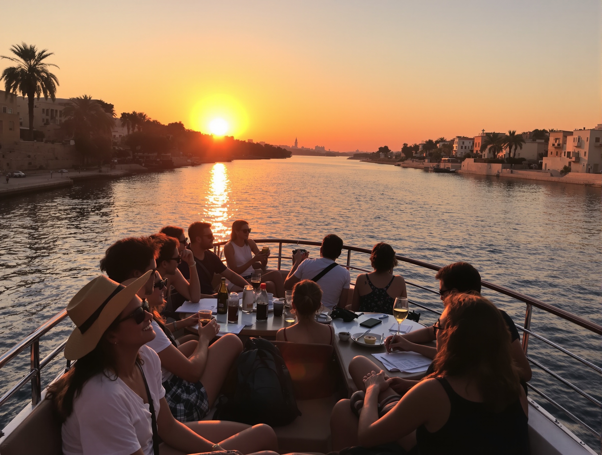 Magical Nile Cruise Sunset
