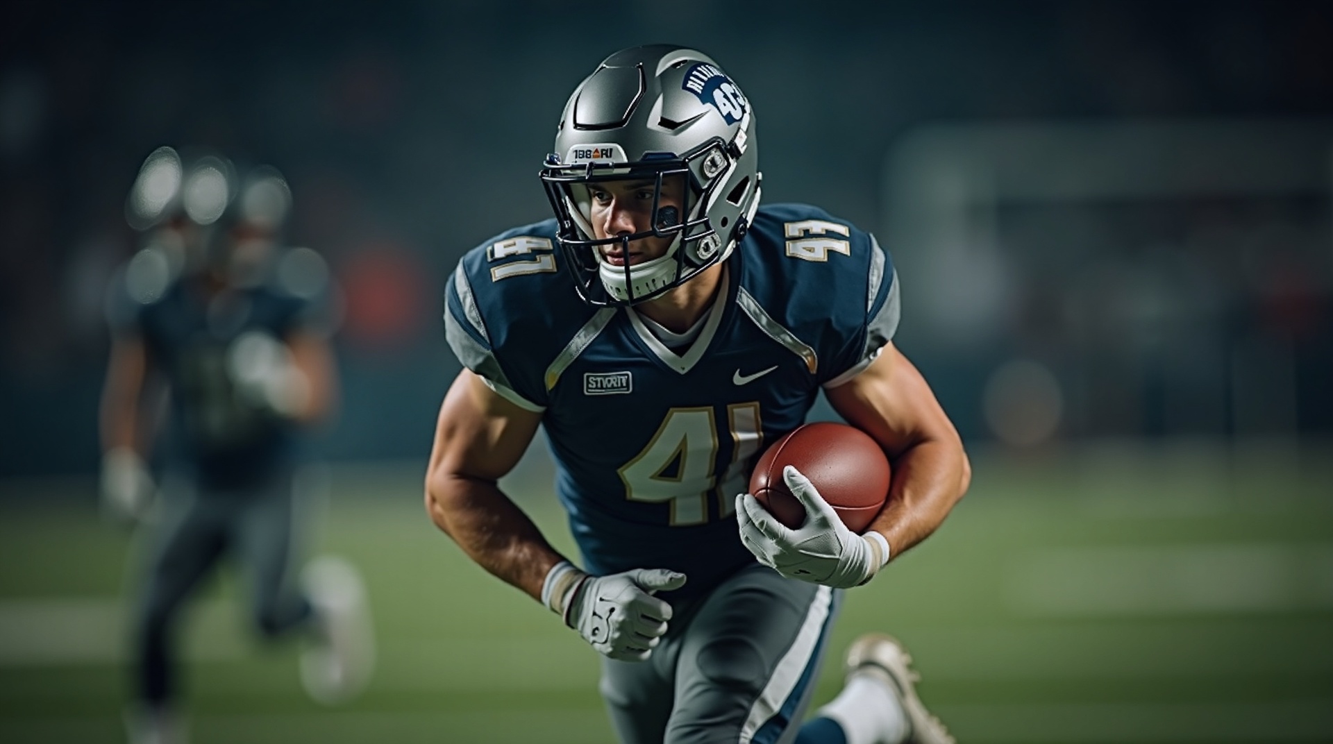 High school athlete in action