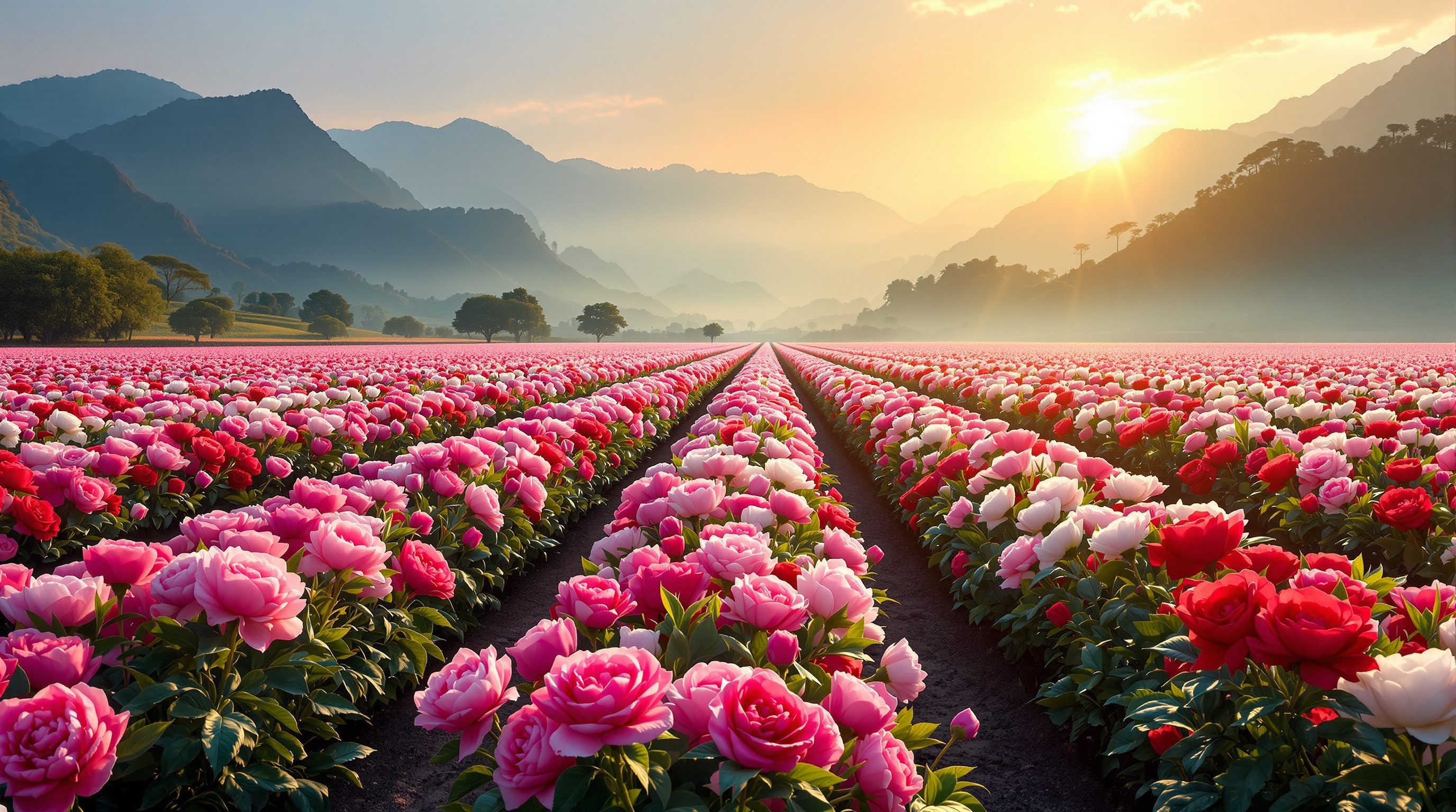 Цветочные плантации Юньнань