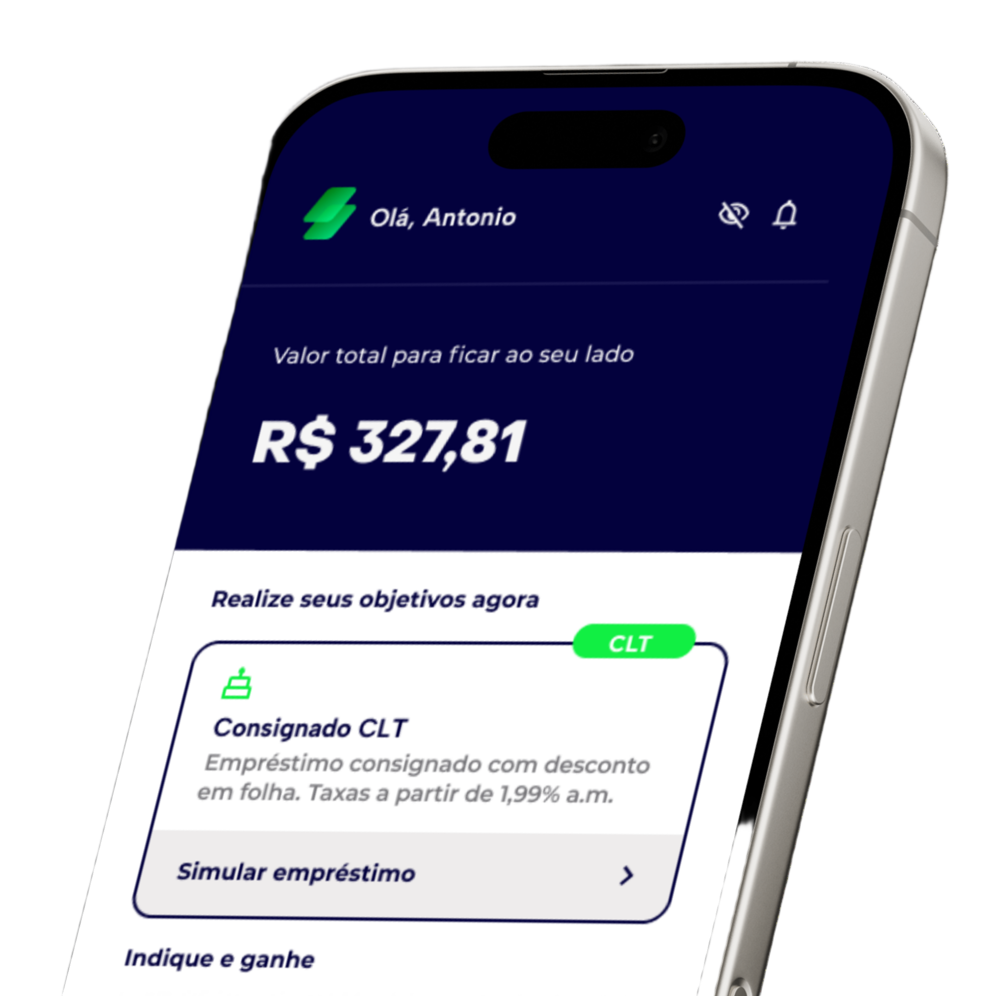 Aplicativo Ficash no celular