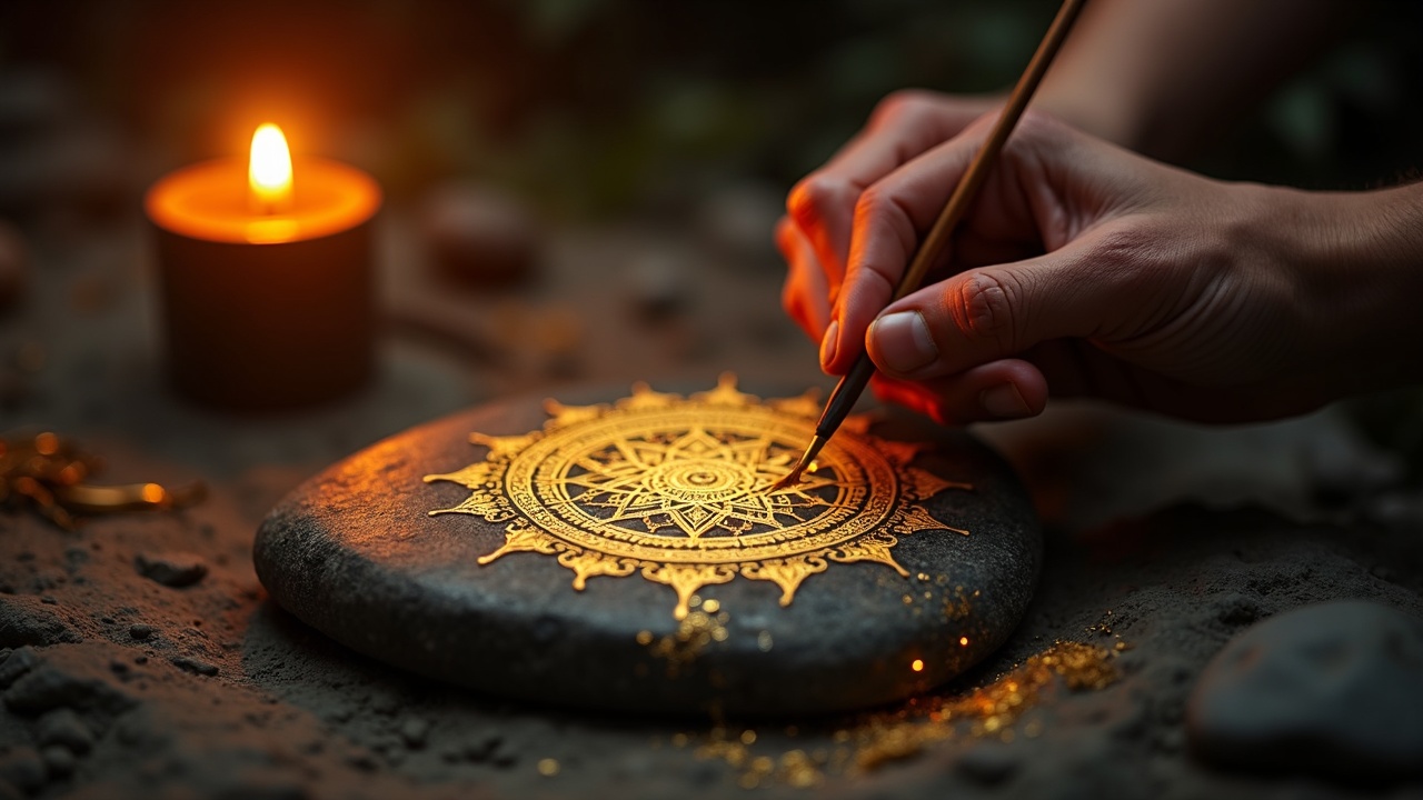 Kako nastaja kamena mandala