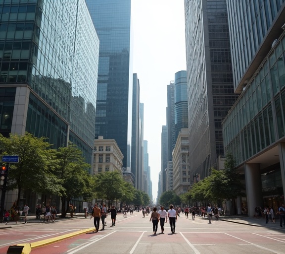 Hong Kong financial district