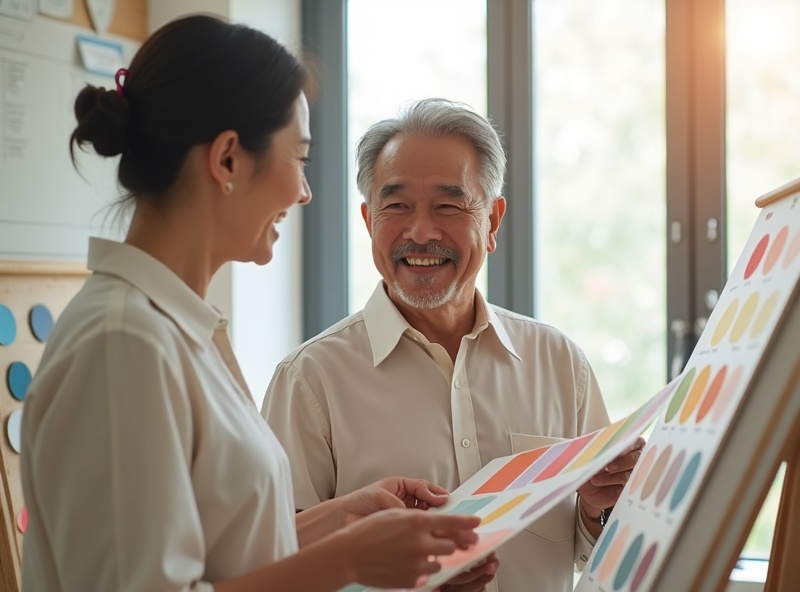 色選びのプロがサポート