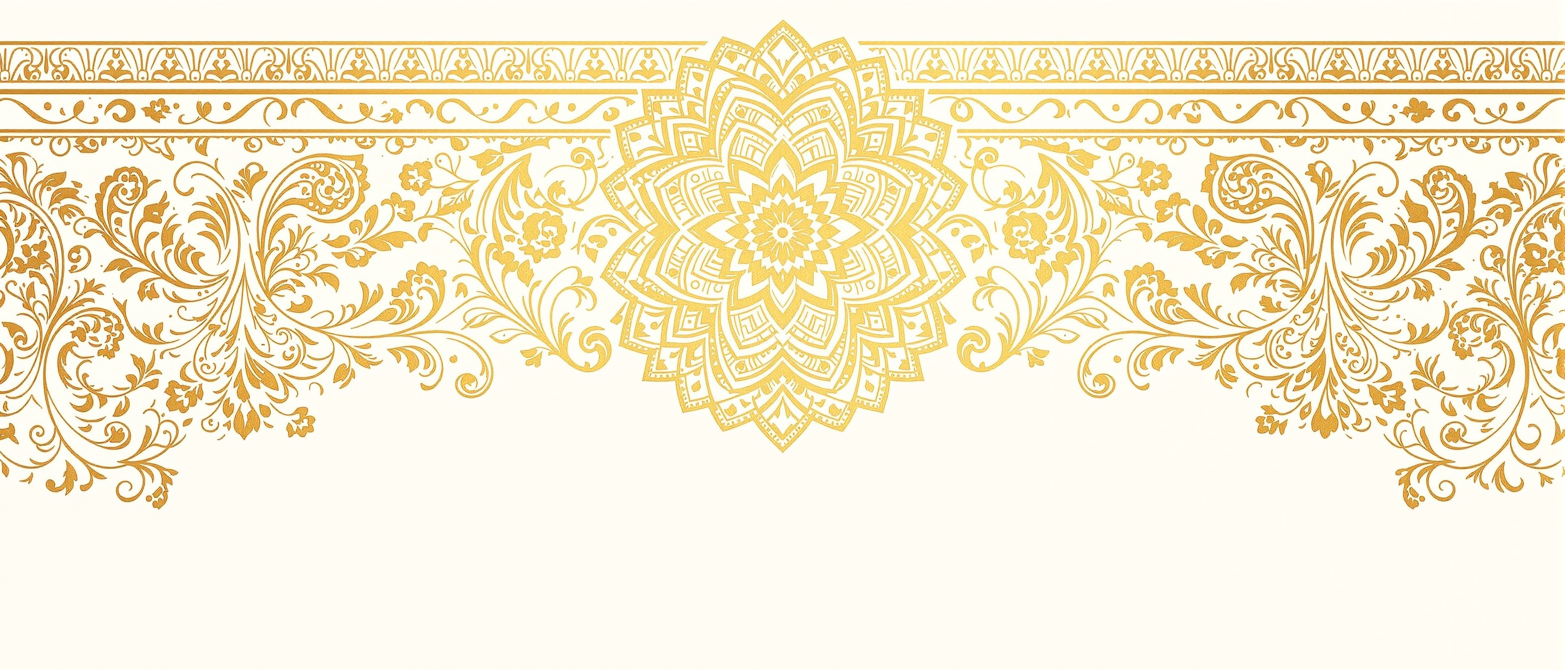 Decorative paisley border