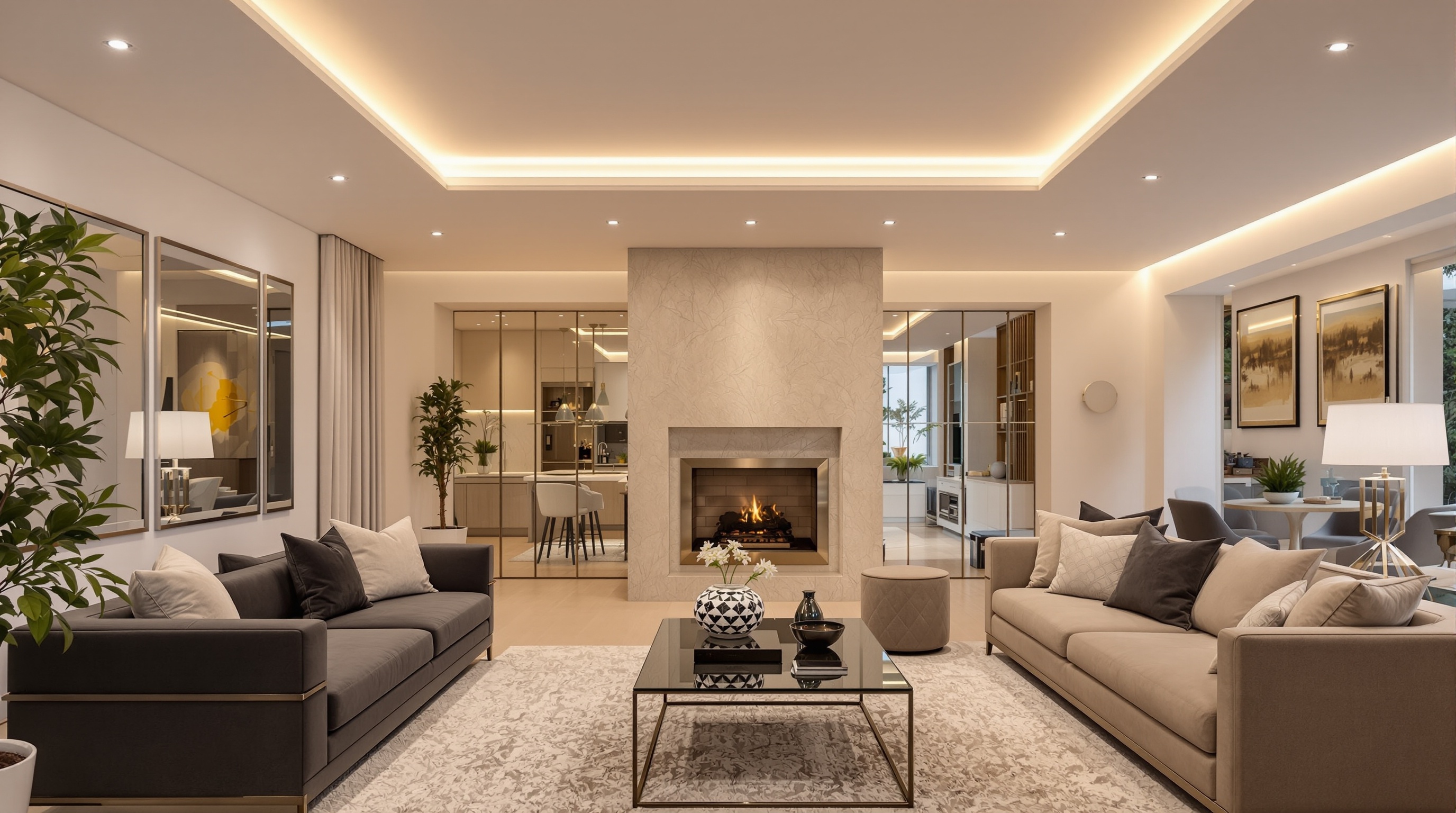 LED lighting installation in a luxury London property
