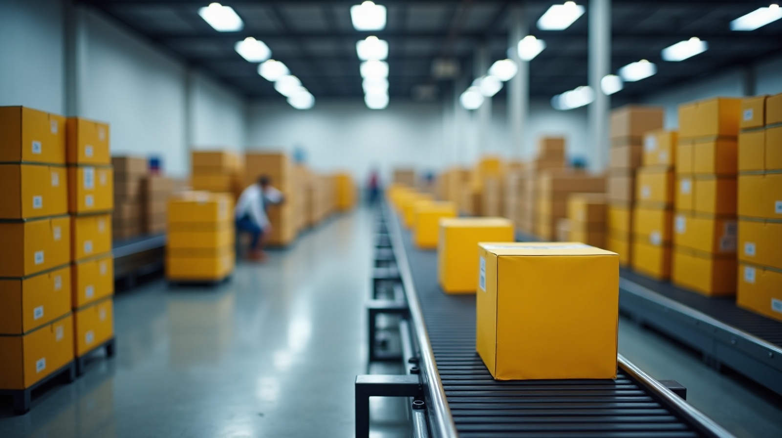 Entrepôt logistique moderne