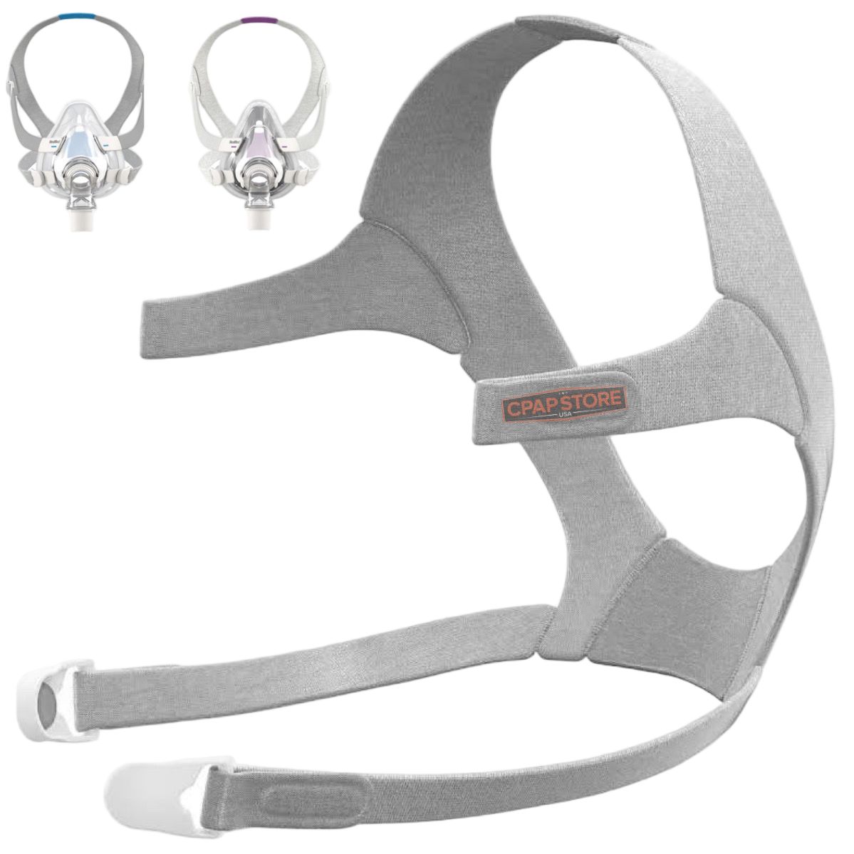 WE-F20 AirFit F20 Compatible CPAP Headgear Strap by WellEmpire WellEmpire WE-F20 AirFit F20 Compatible CPAP Headgear Strap โ Industrial Gray