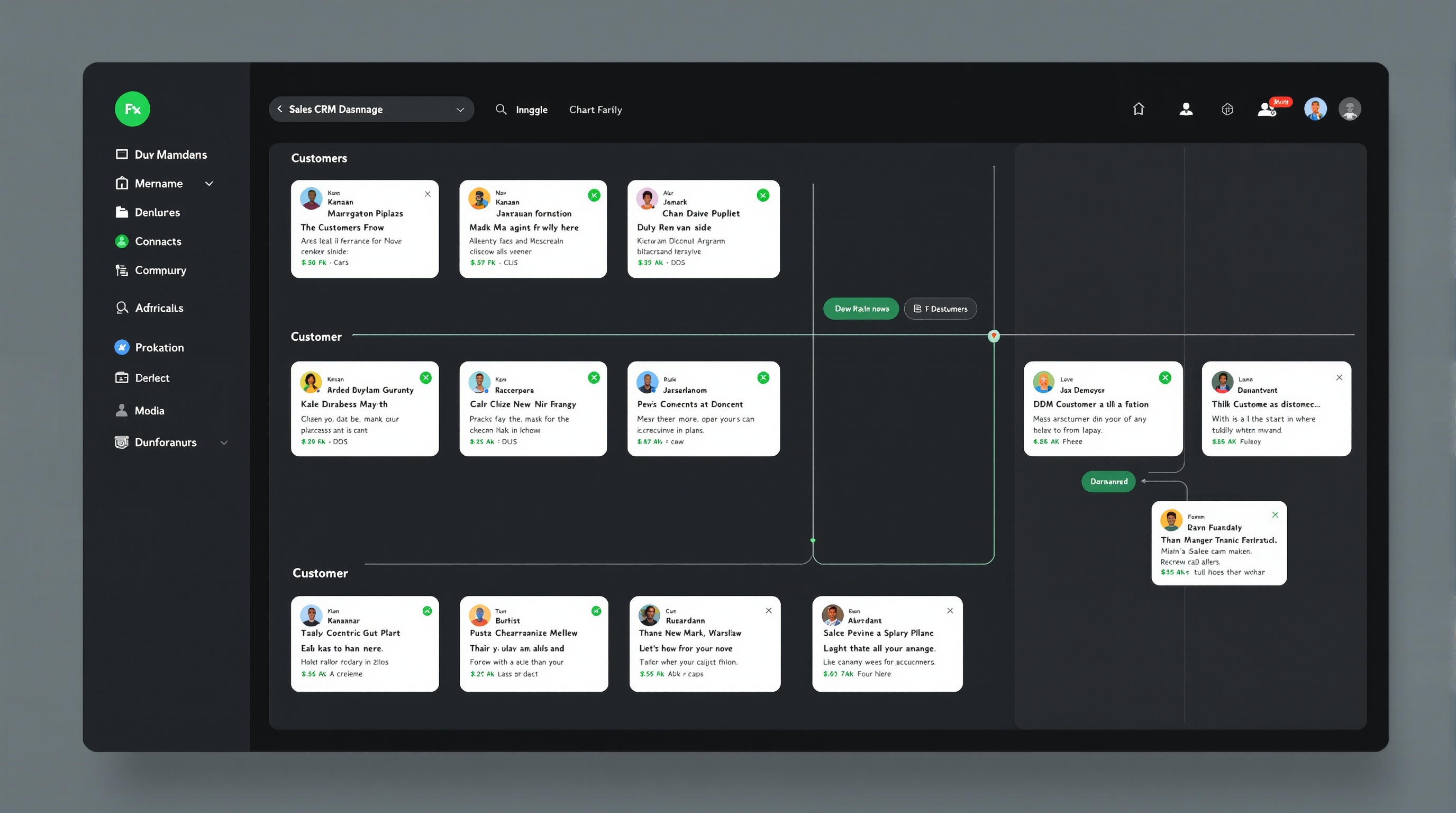 Ngavix CRM PME Afrique — Pipeline de ventes et gestion clients Interface CRM PME Afrique Ngavix — Pipeline Kanban et gestion clients pour PME africaines