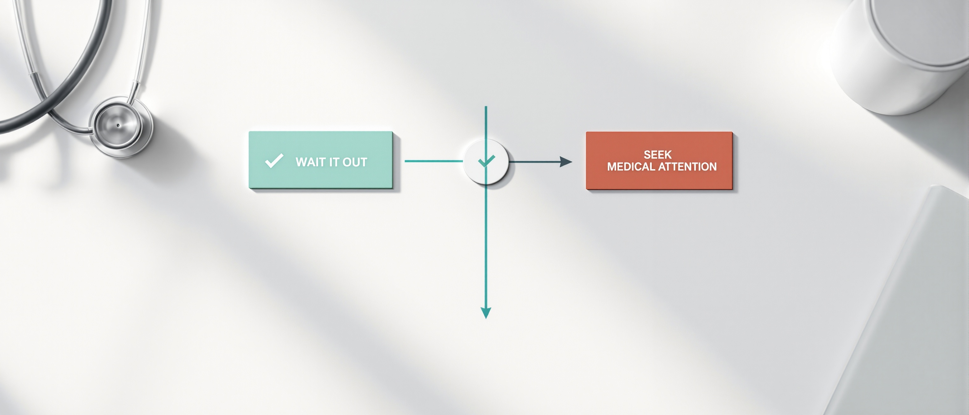 GLP-1 side effects decision guide showing which symptoms require medical attention