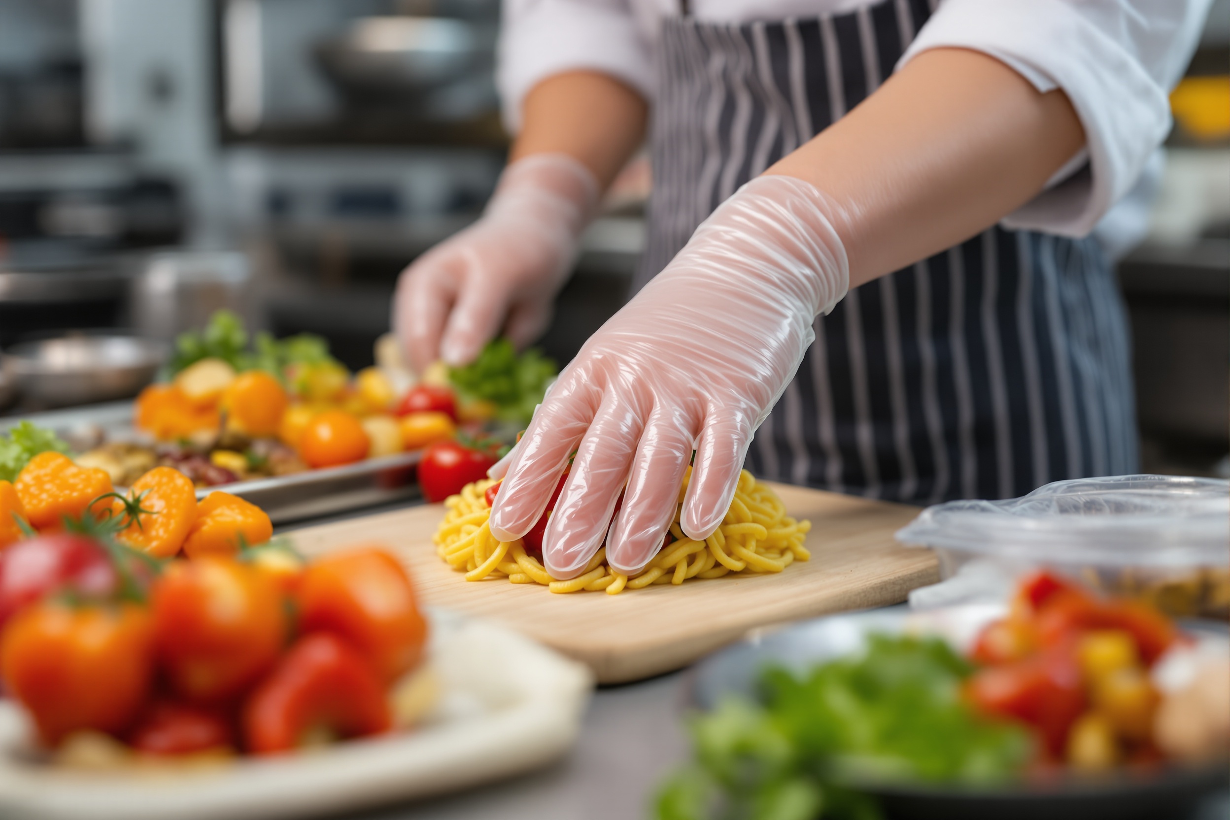 Vinyl Food Handling Gloves - omandisposables.com Oman