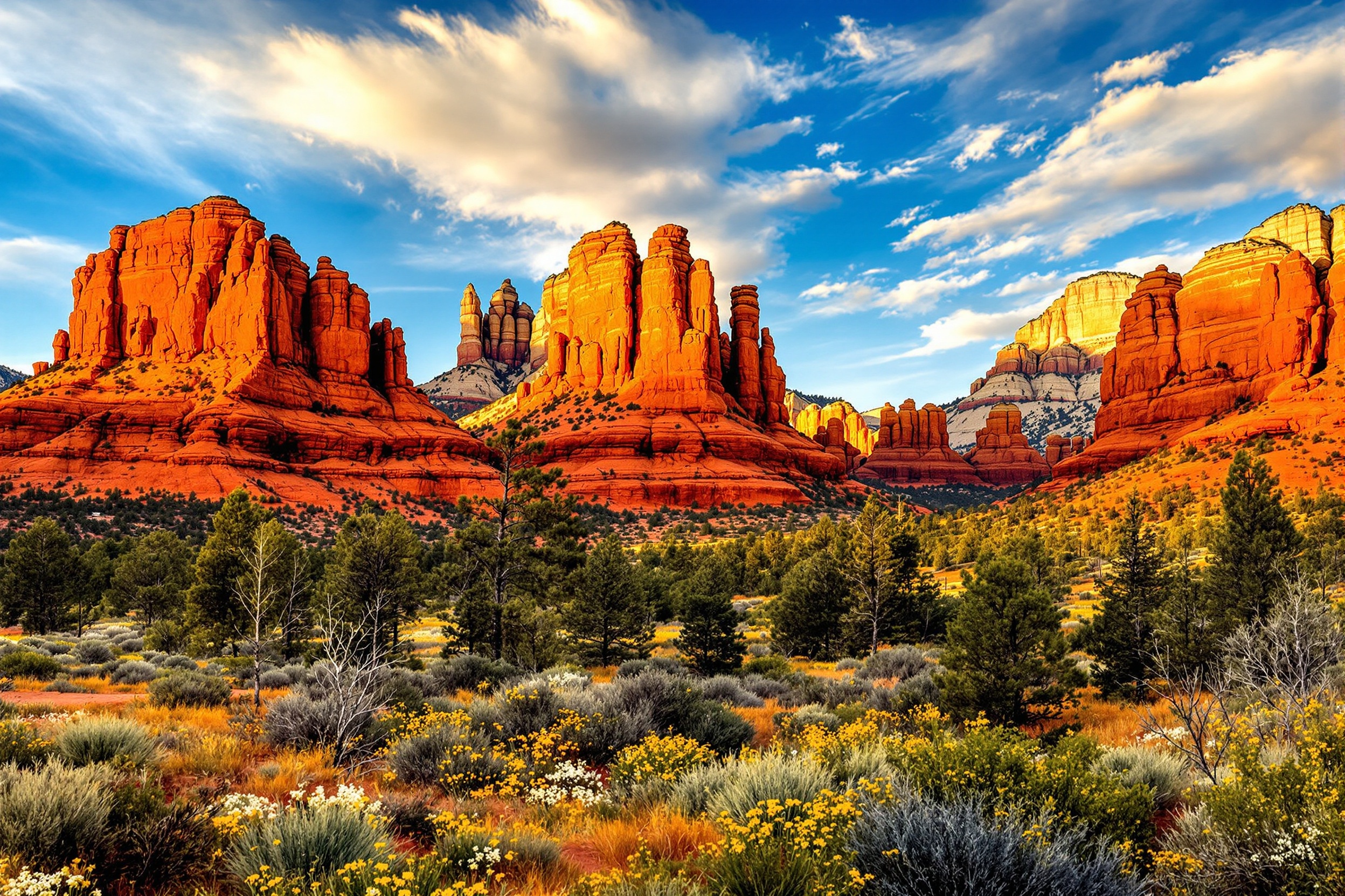 Beautiful Sedona Arizona red rock nature landscape