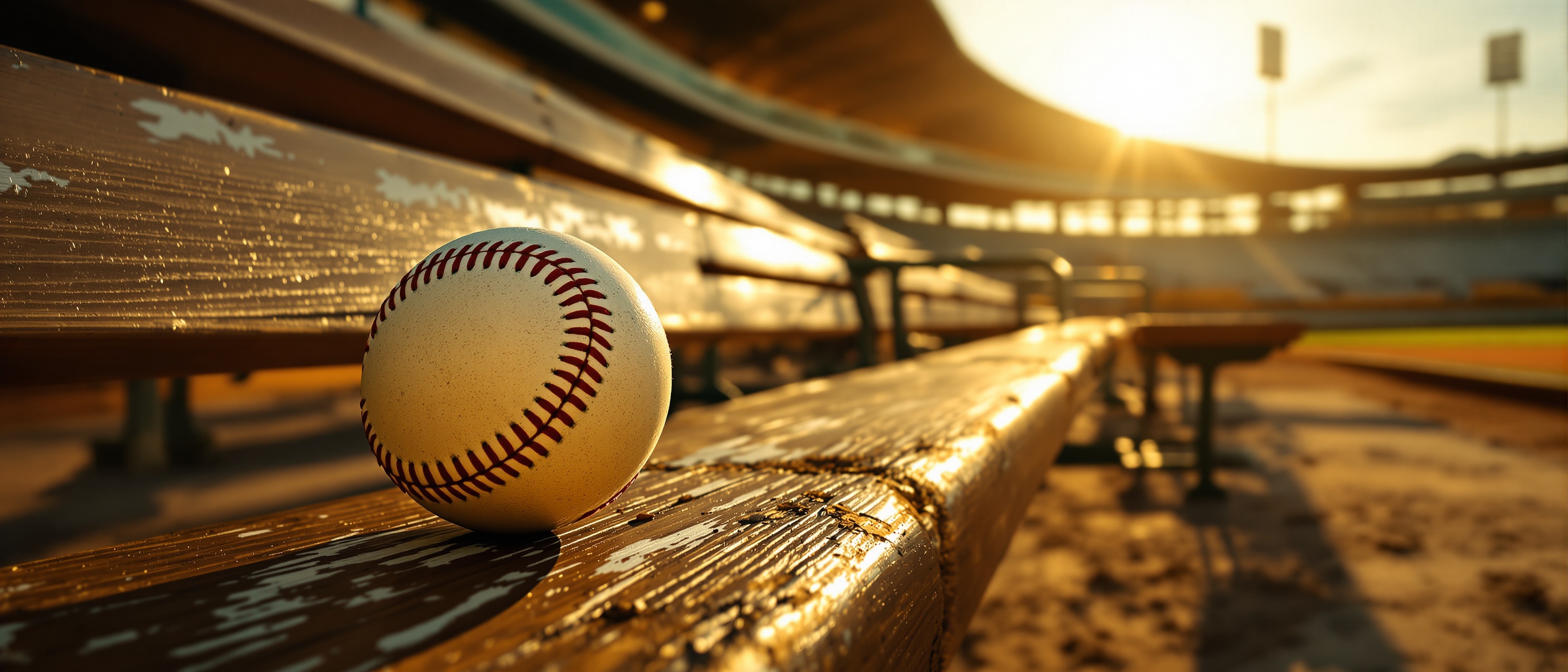 Vintage baseball stadium