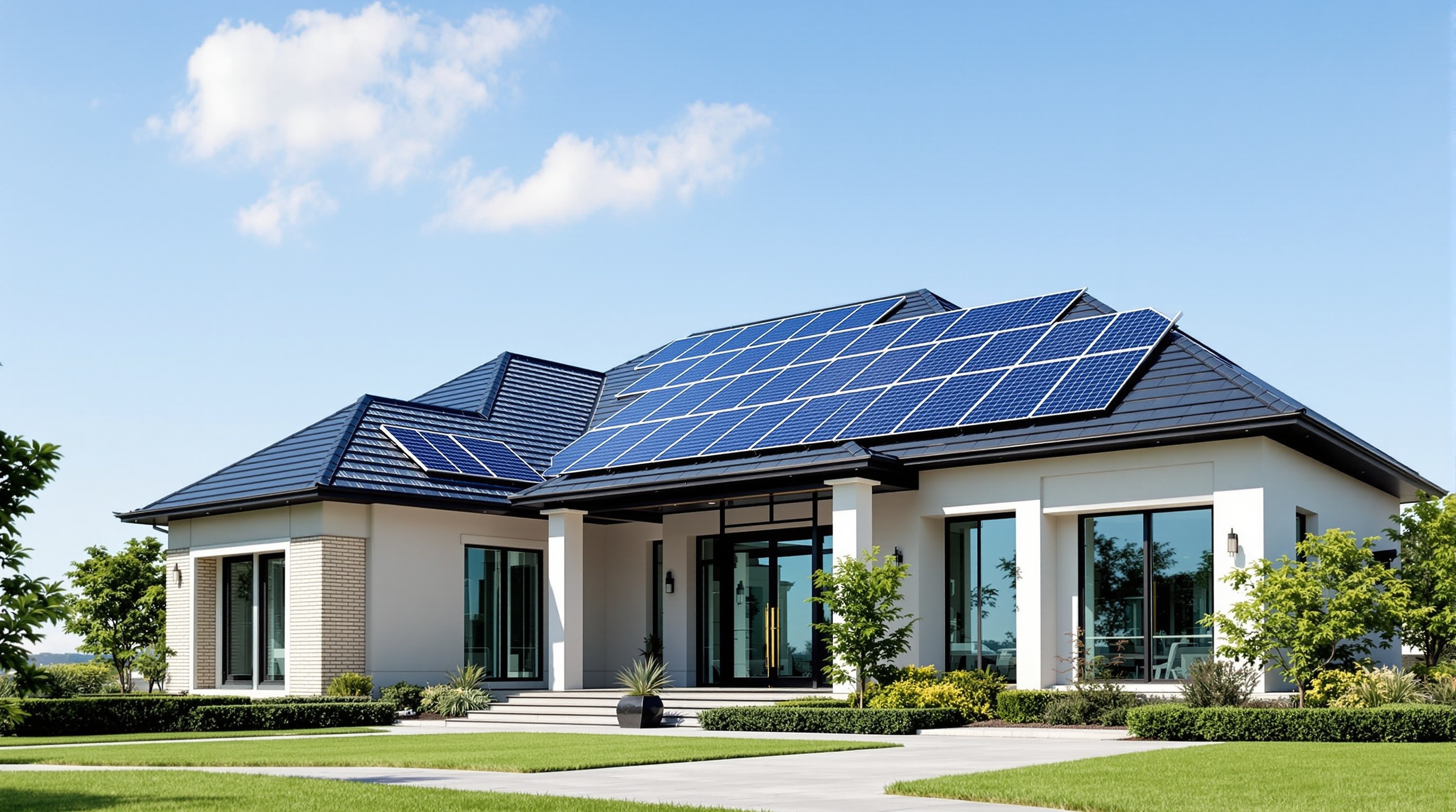 Luxury roofing and solar project