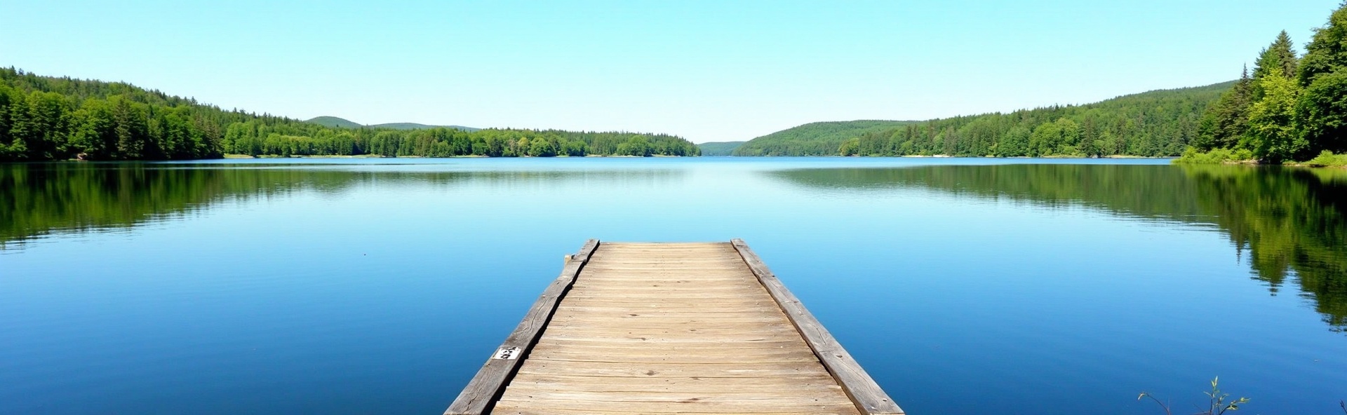 Professional dock installation on a Michigan lake