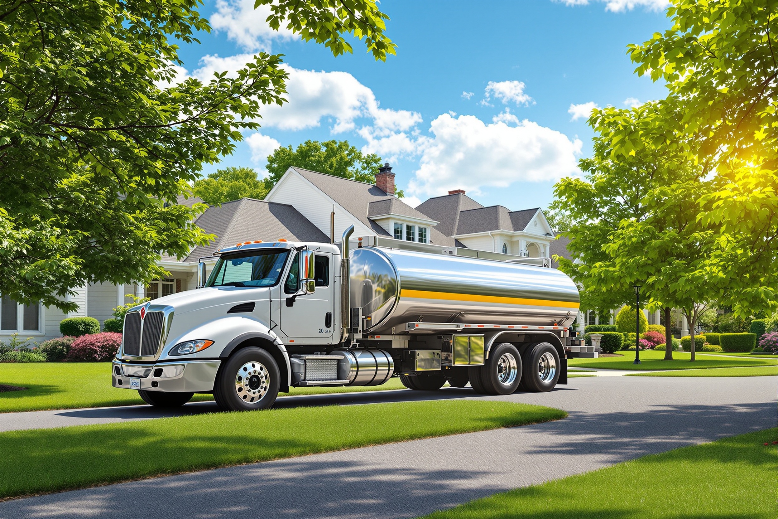 G&G Fuel Oil reliable heating oil delivery truck serving New Jersey homes