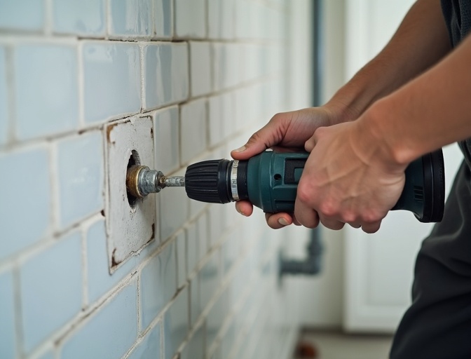 욕실 배관 누수 수리 현장