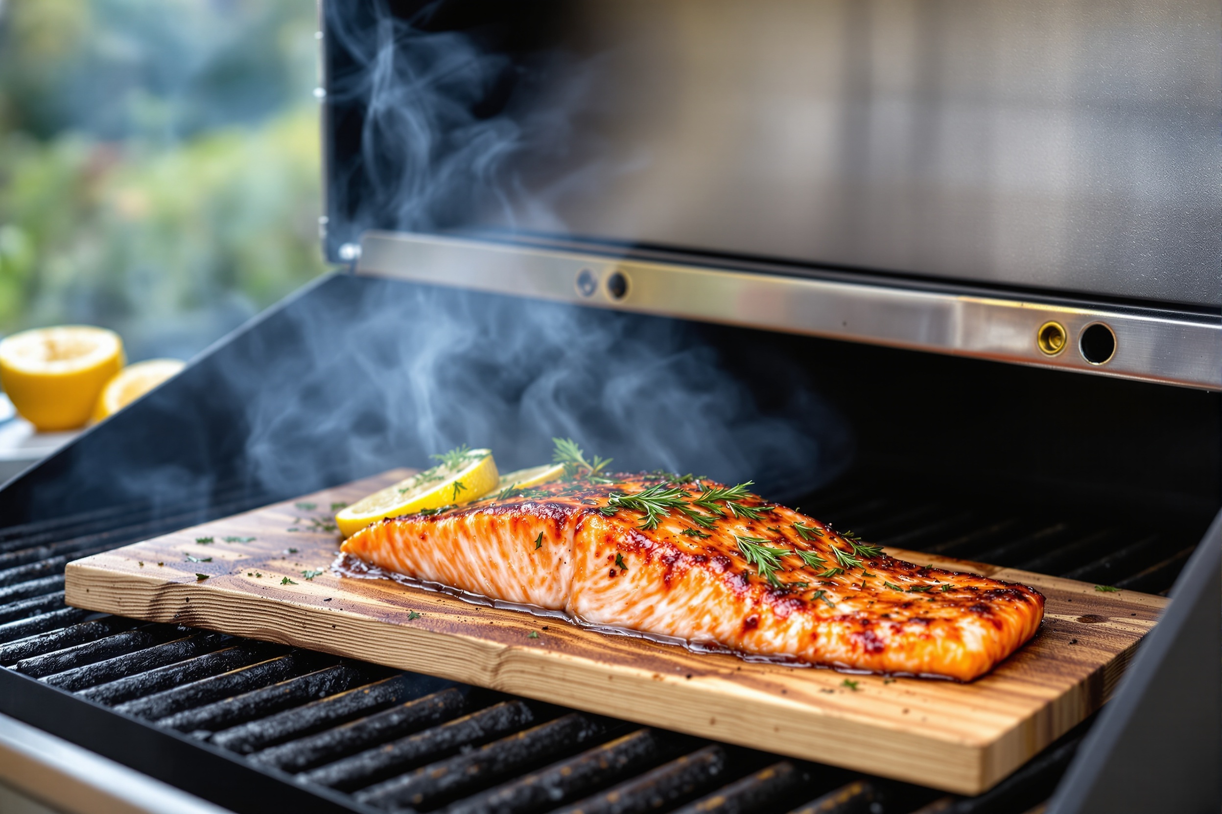 Cedar plank Salmon & Fish