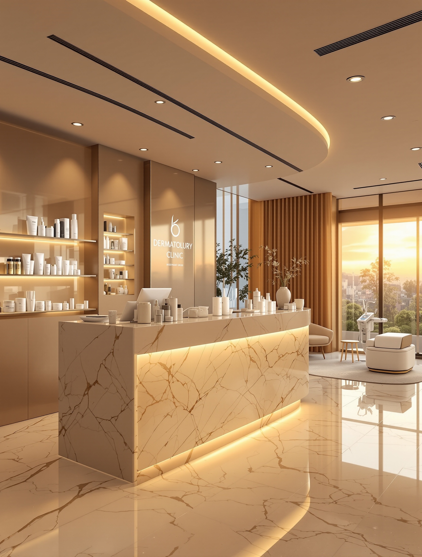 Luxury clinic interior in Makati