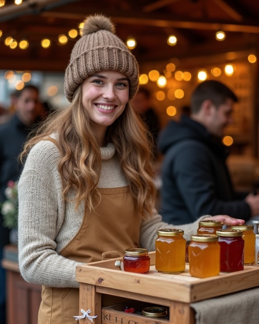 Продавец на ярмарке мёда