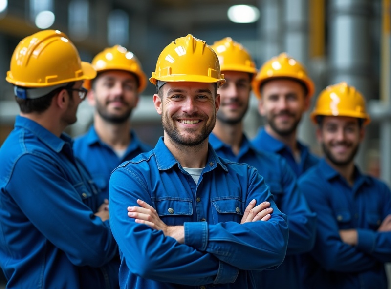 Professional industrial team