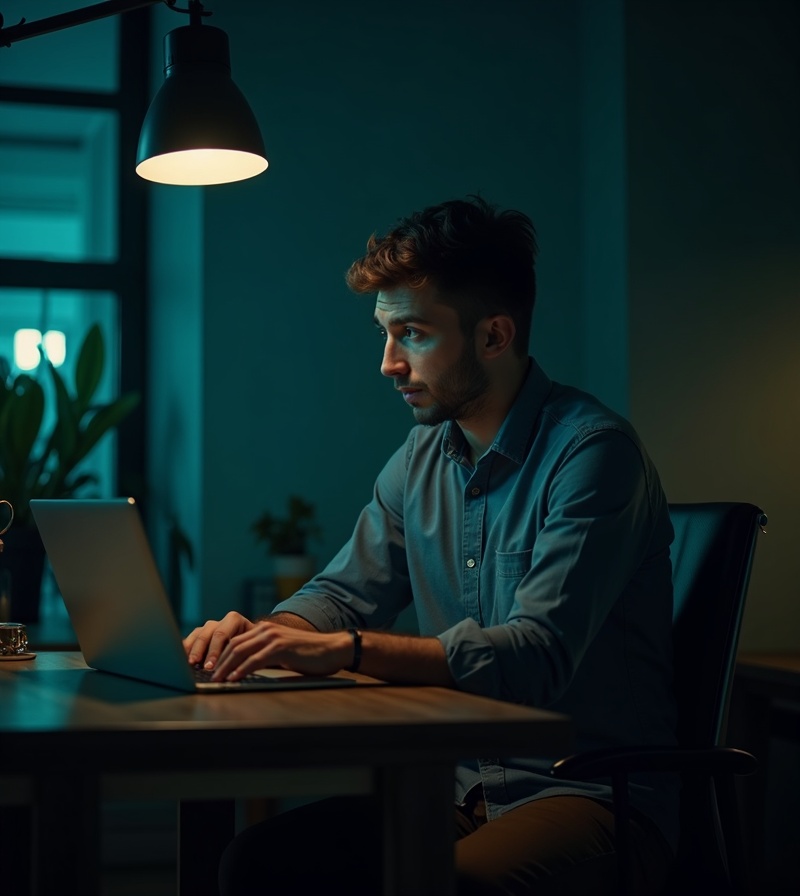 Local business owner struggling with online visibility