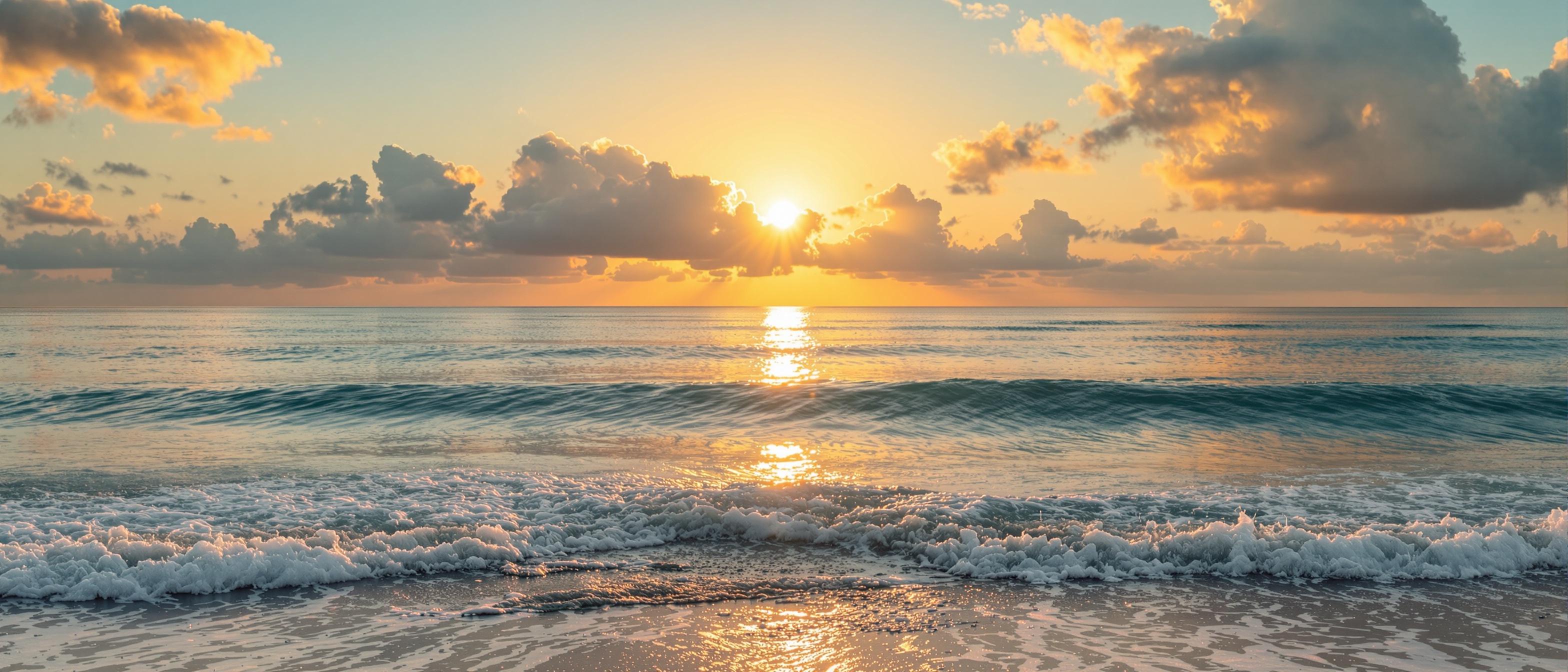 Sunrise over calm ocean symbolizing hope and recovery from depression at Into The Light