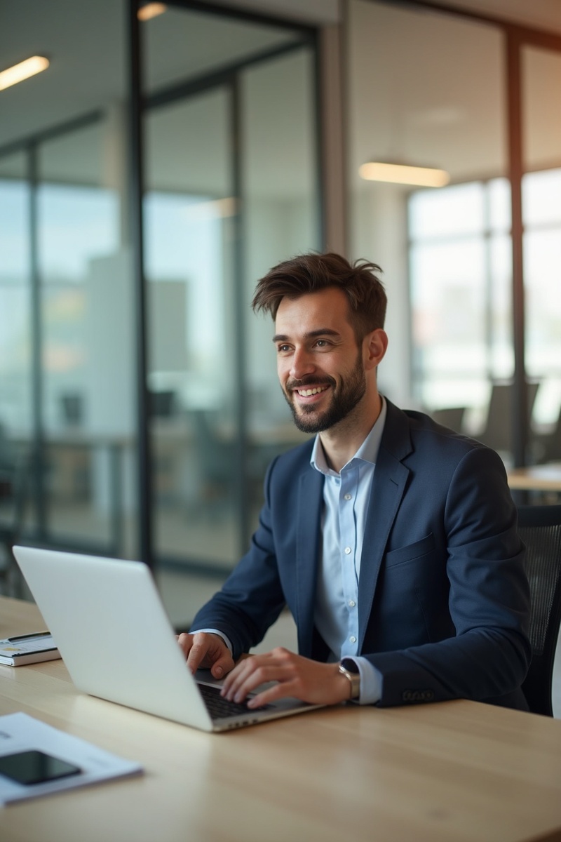 Recrutador a trabalhar