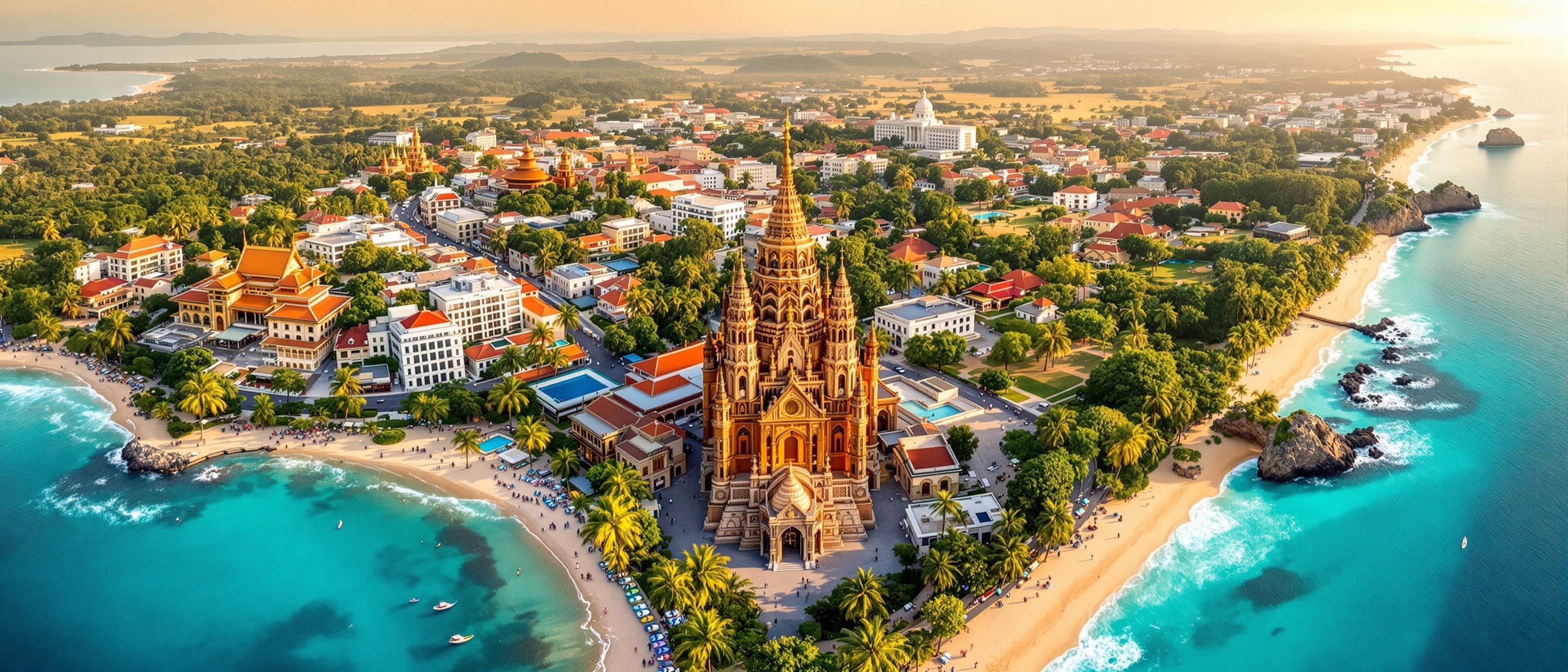 Travel destinations background