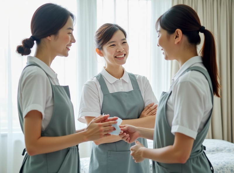 和気藹々と働くスタッフ