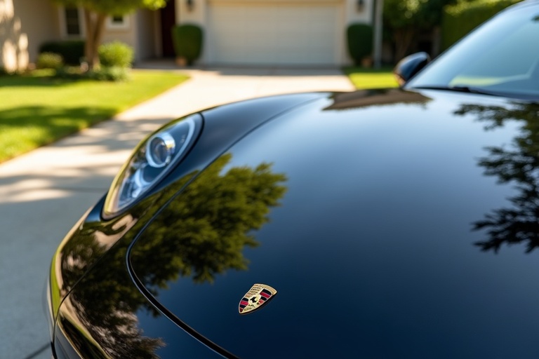 Paint correction result on Porsche 911 in LA