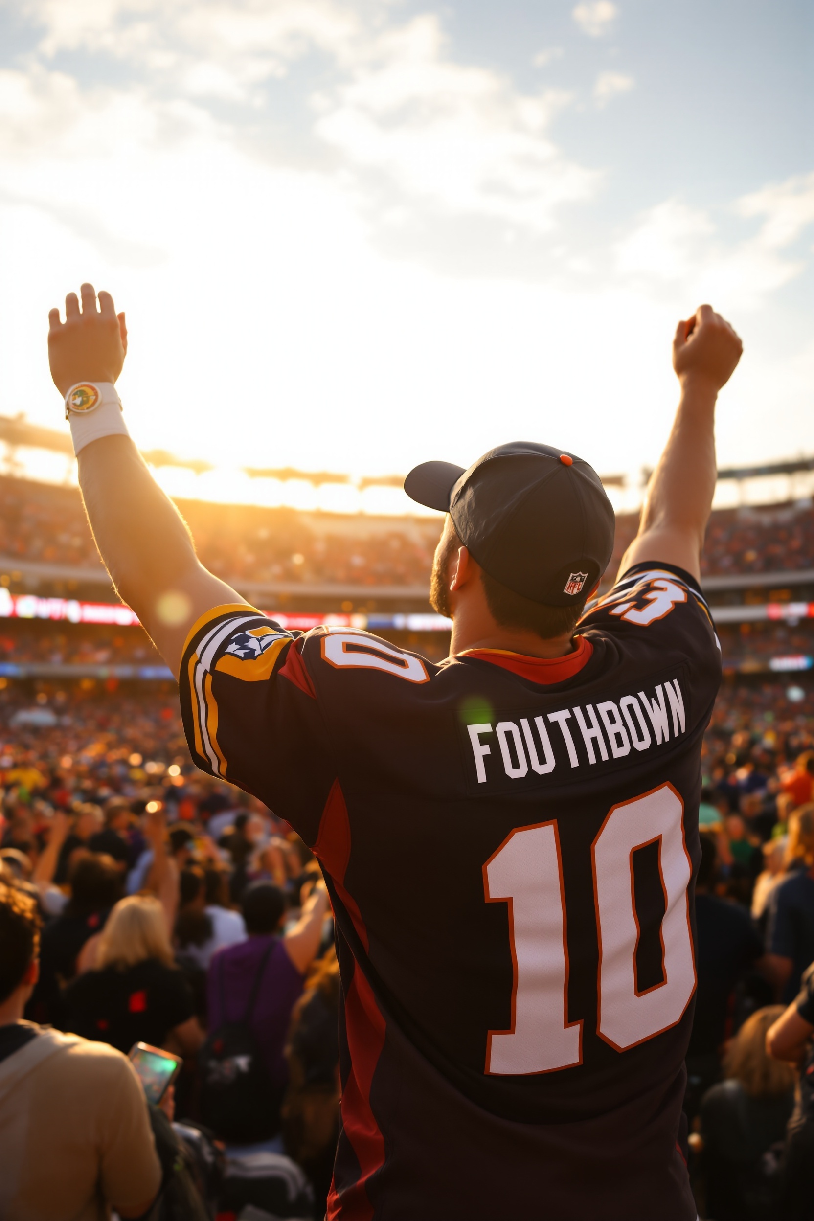 Fan wearing ProSports jersey