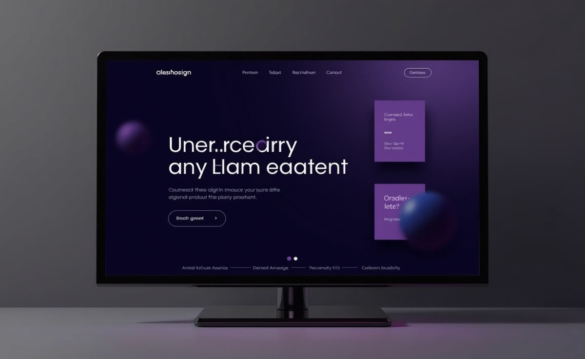 Premium website design mockup