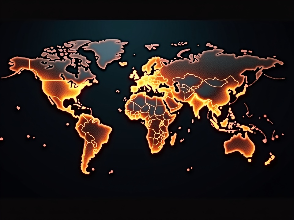 Global network visualization