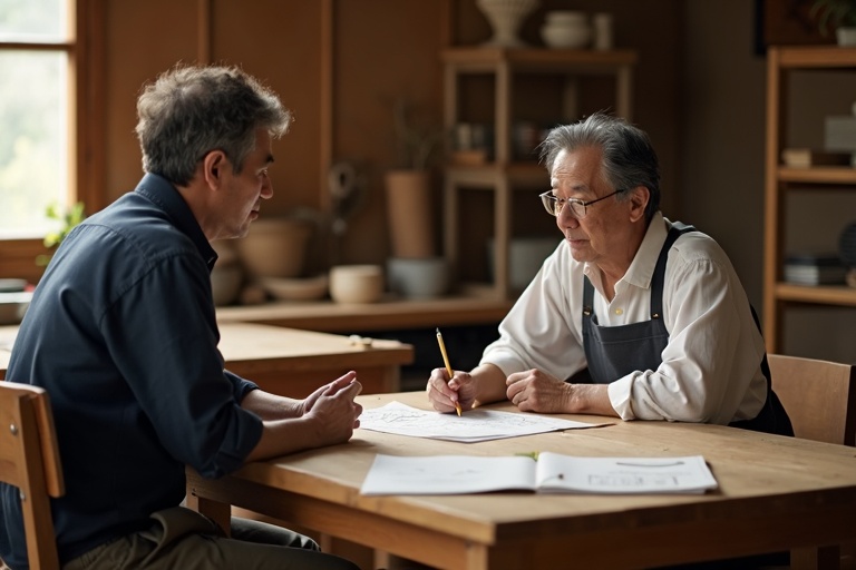 対話 - オーダーメイド家具制作の工程