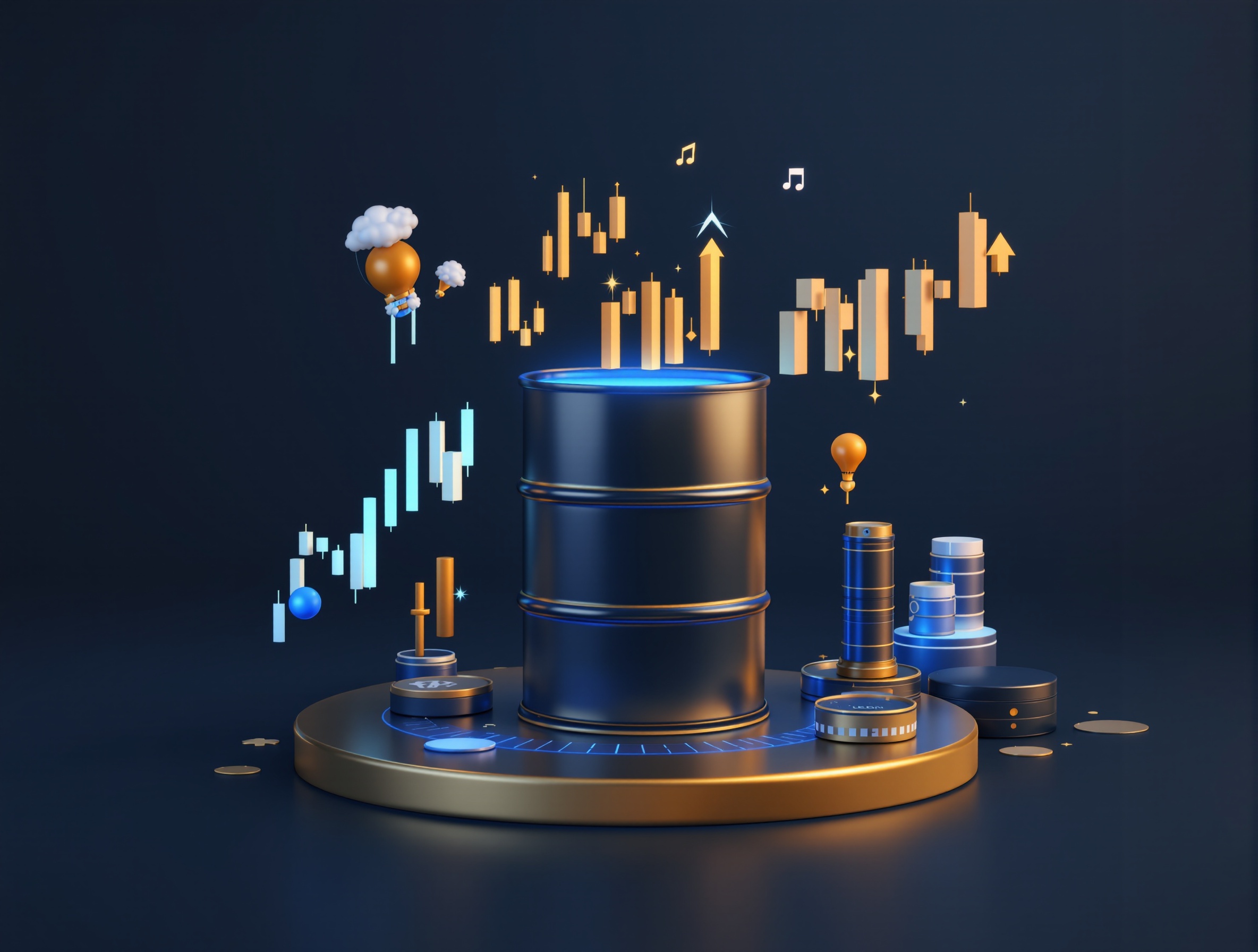 Oil trading visual