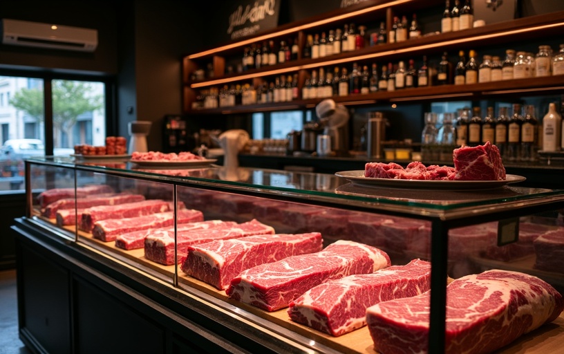 Vitrina de carne premium Casa de León