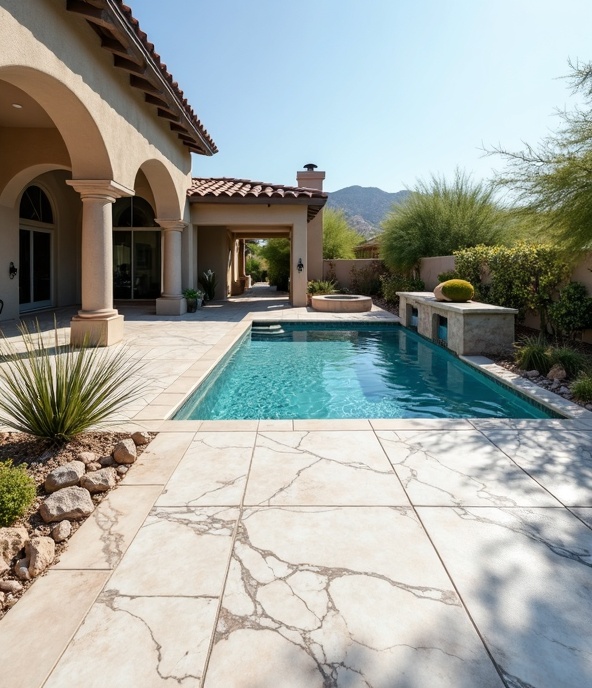 Sealed Marble Deck in Arizona