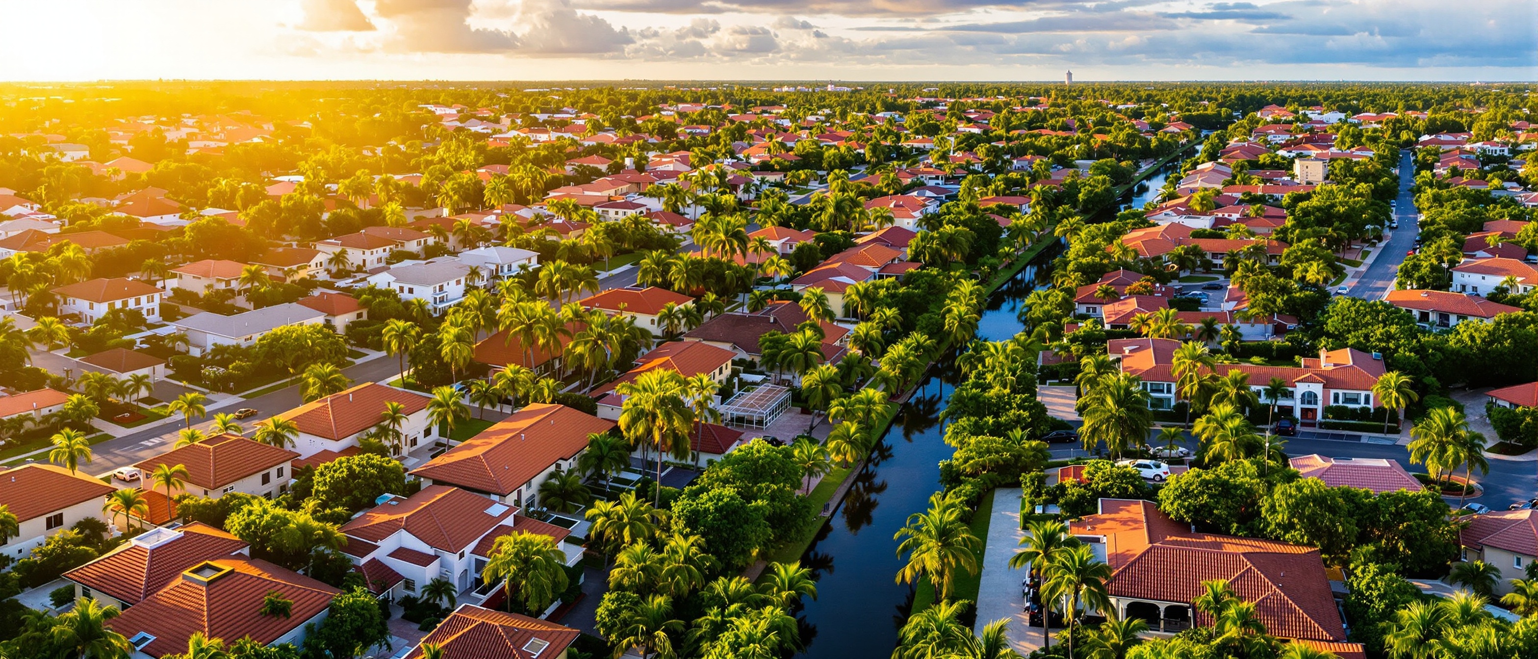 Doral Florida community aerial view