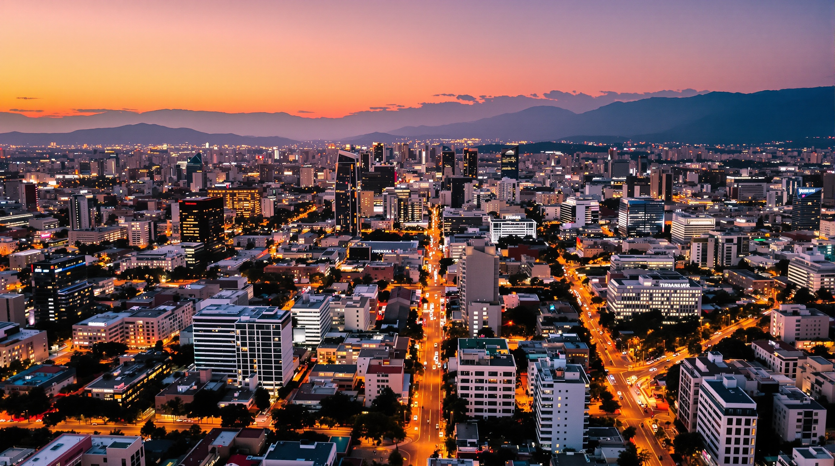 Tirana Albania city view