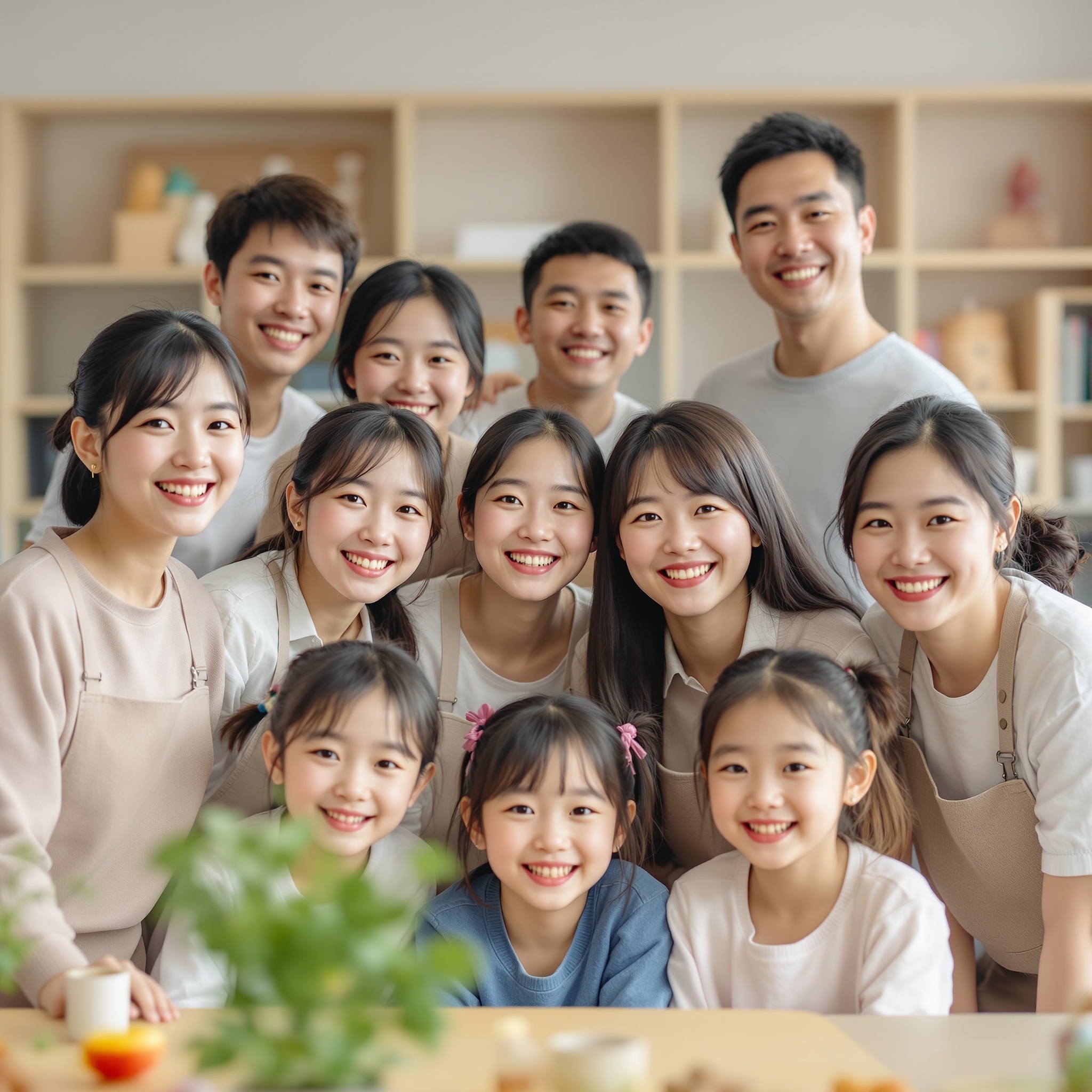 保育士たちの温かい笑顔