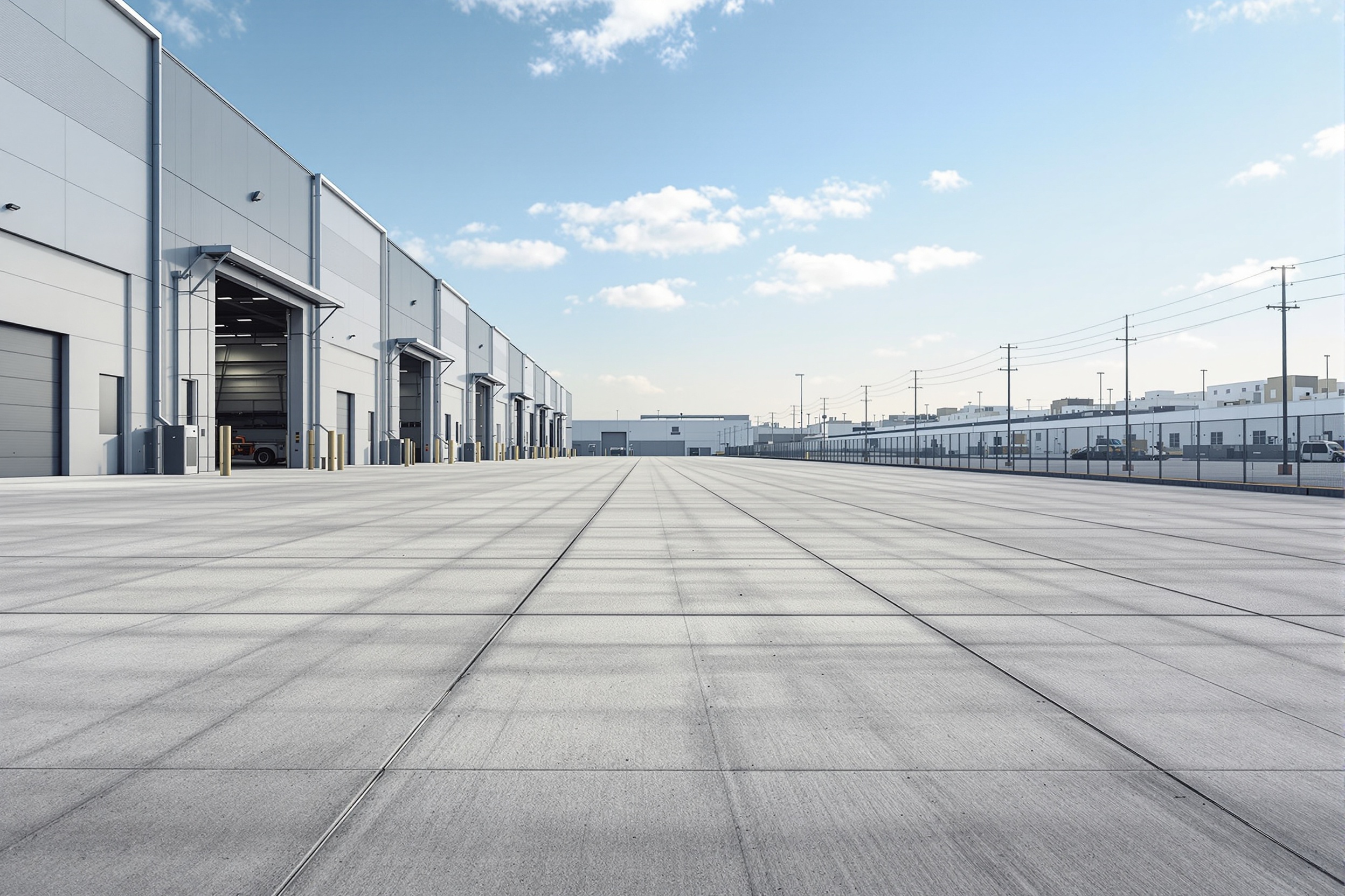 Carpa industrial para almacén de materiales de construcción en Granada