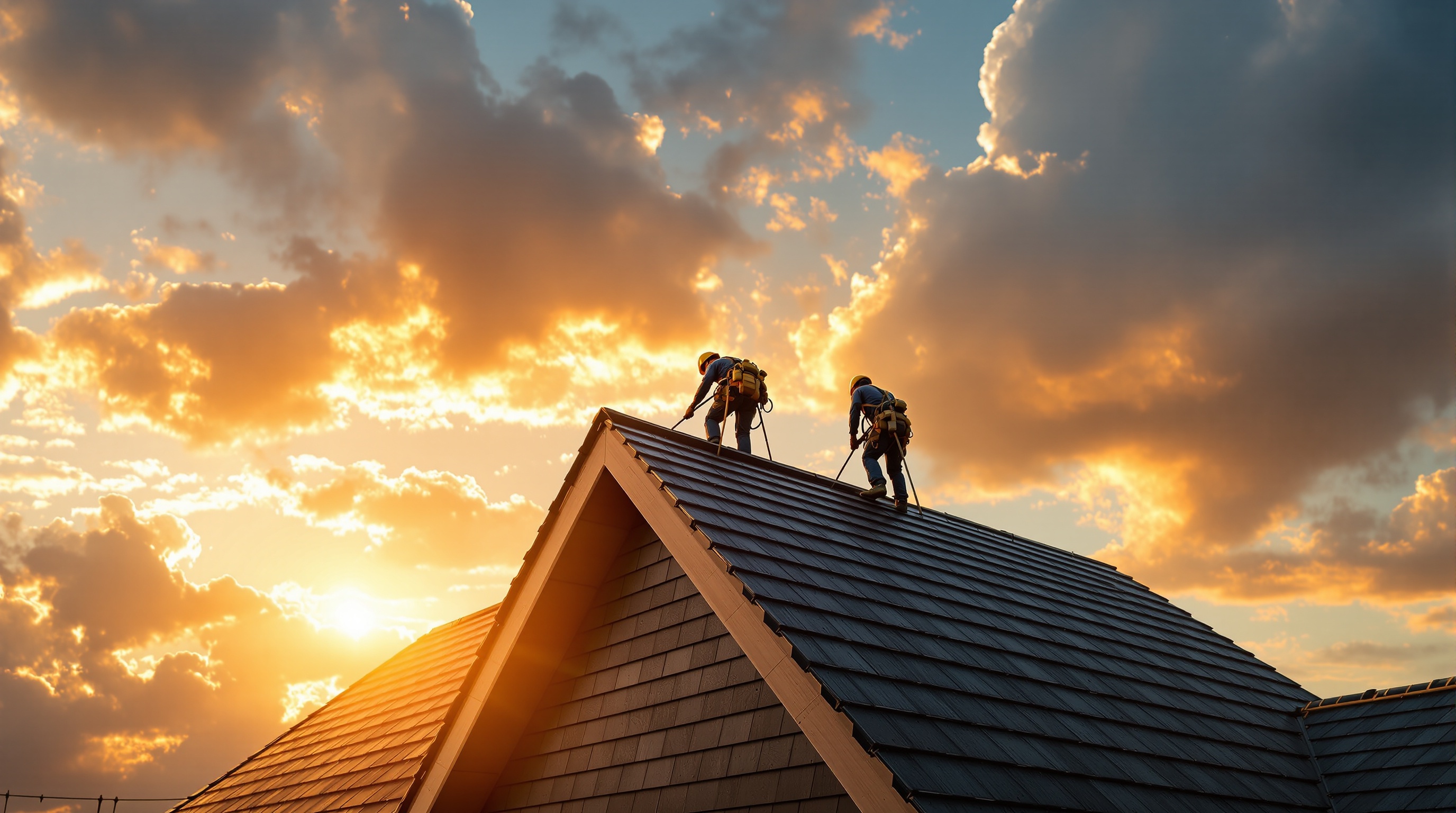 Expert roofer installing premium shingles - Noble Roofing Owensboro Kentucky