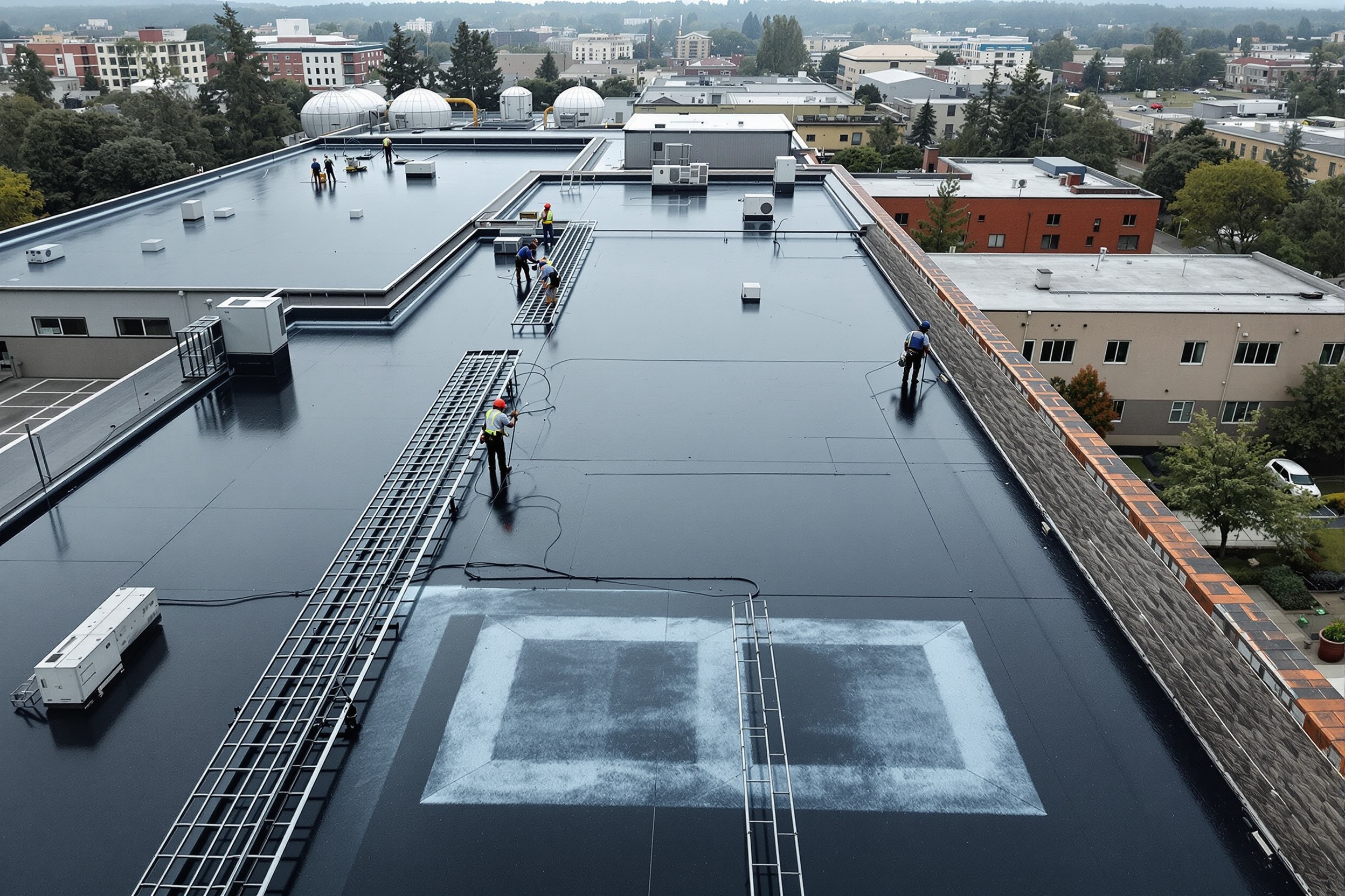 Pose de membranes bitumineuses KS BTP