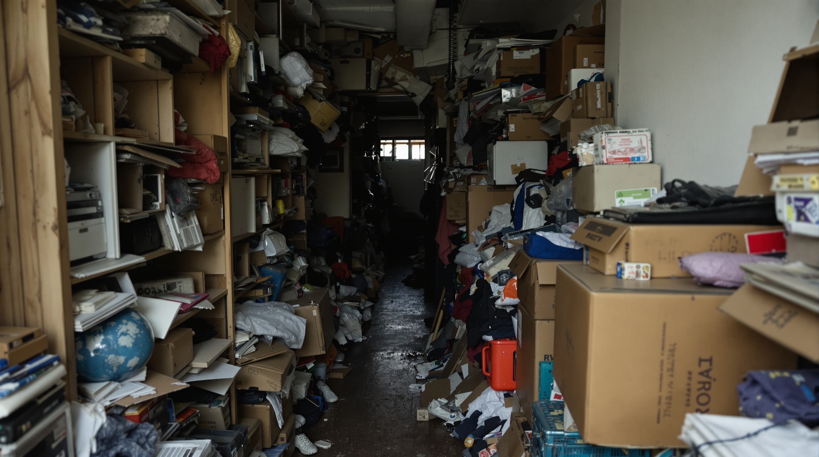 Vivienda afectada por síndrome de Diógenes en Barcelona — acumulación severa antes de intervención profesional de limpieza y vaciado