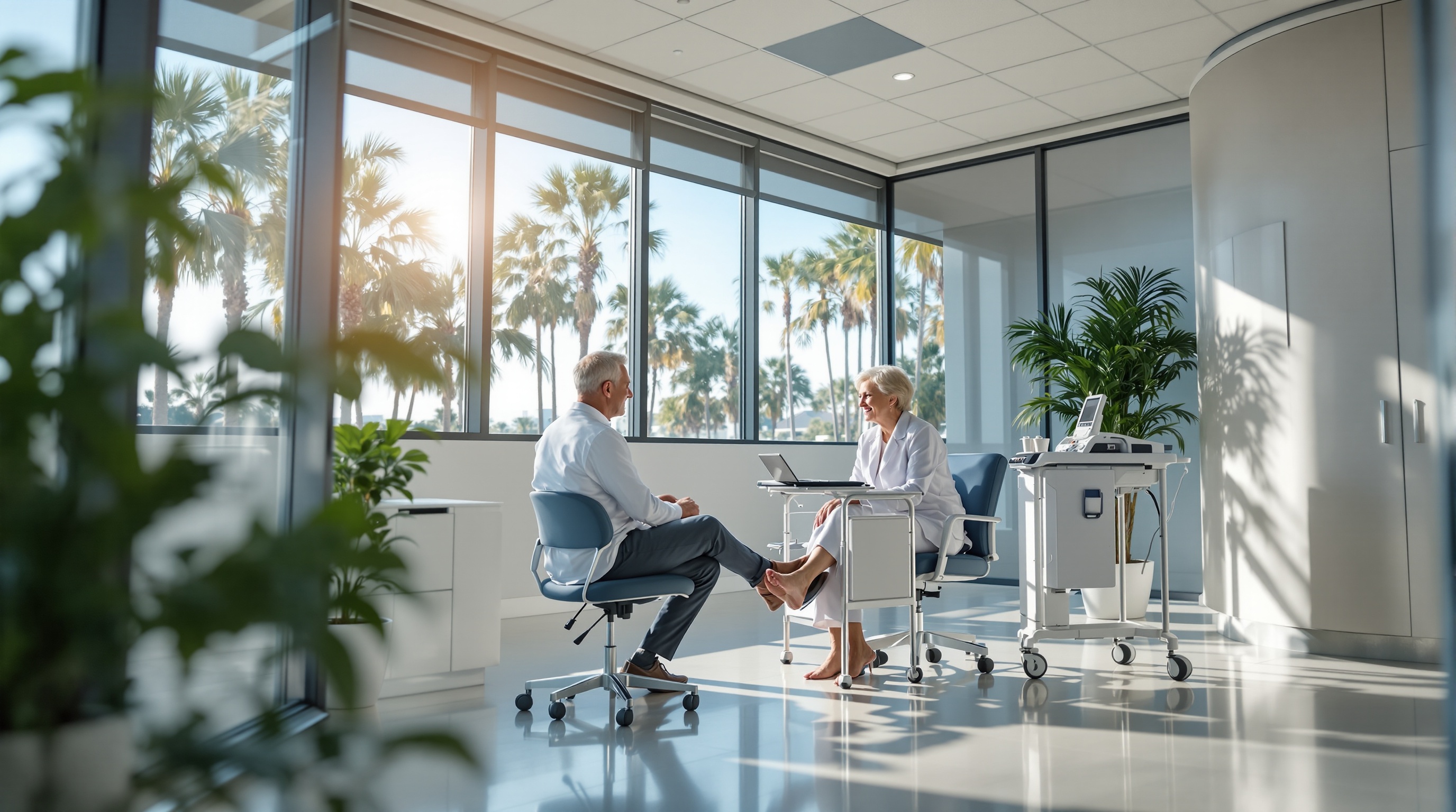 Professional podiatry care in Florida skilled nursing facility