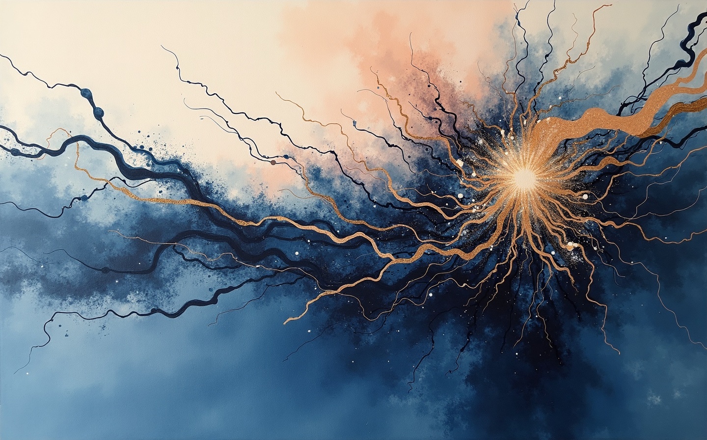 Abstract neural art background