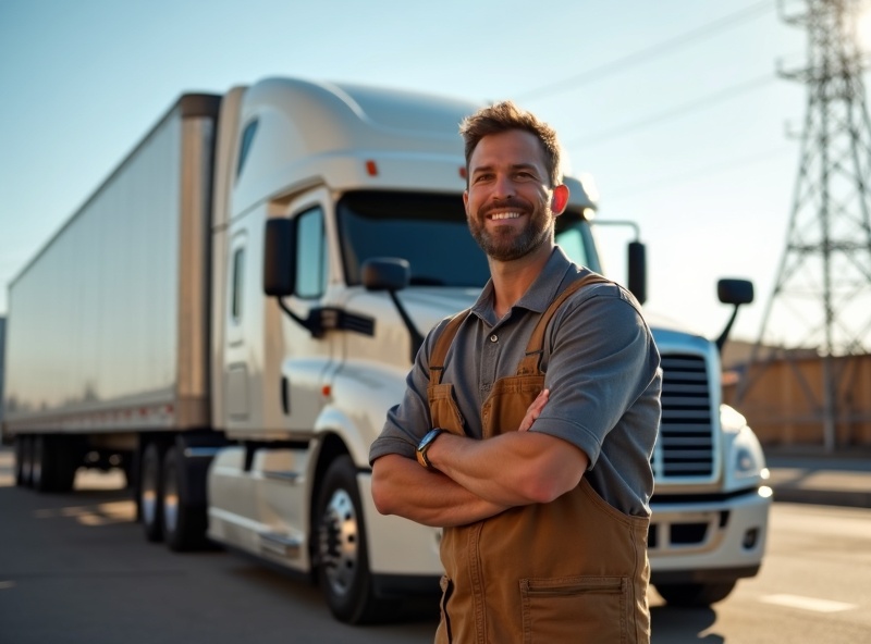 Ruler Logistics owner with truck