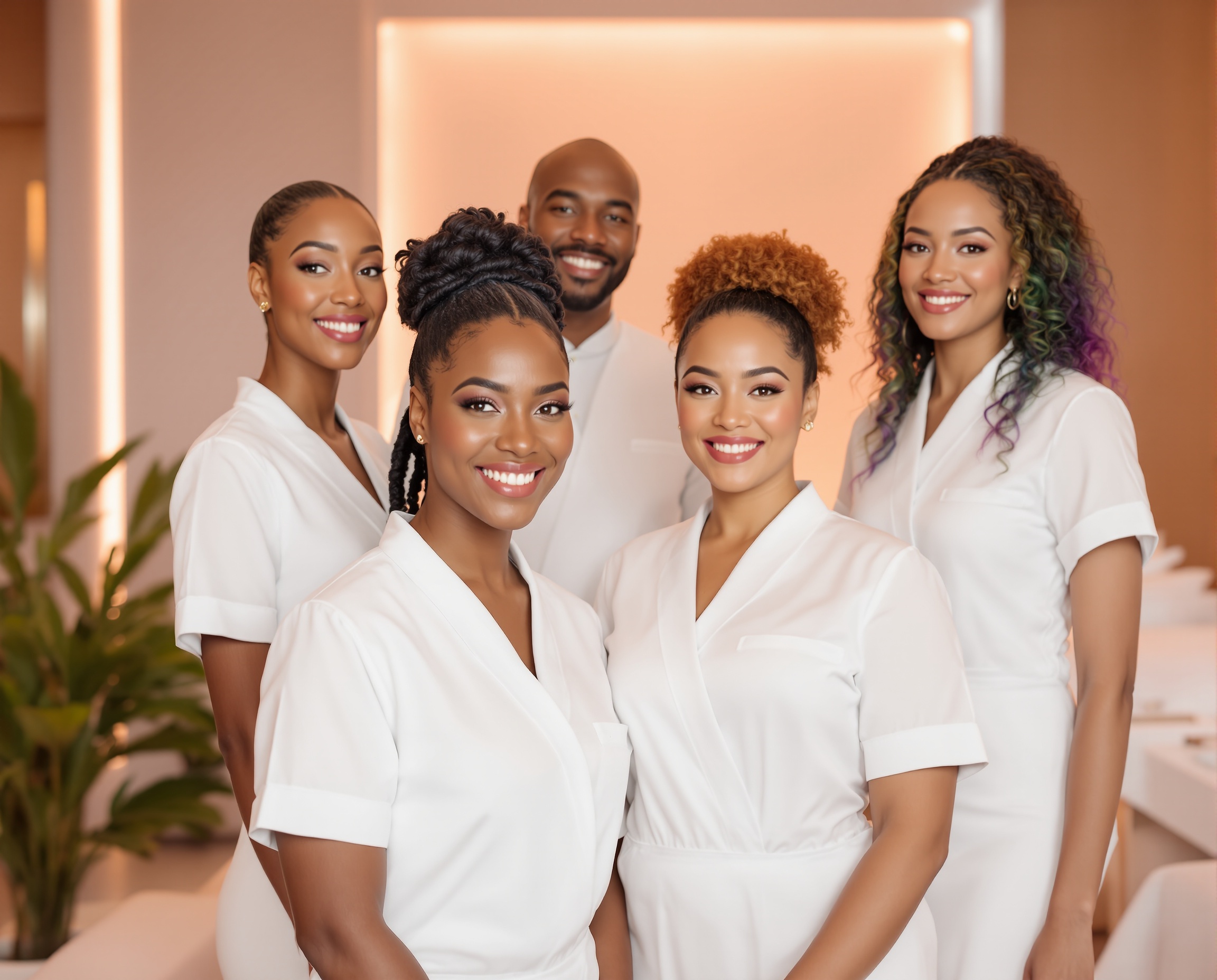 Diverse beauty team at Glow Bar Med Spa