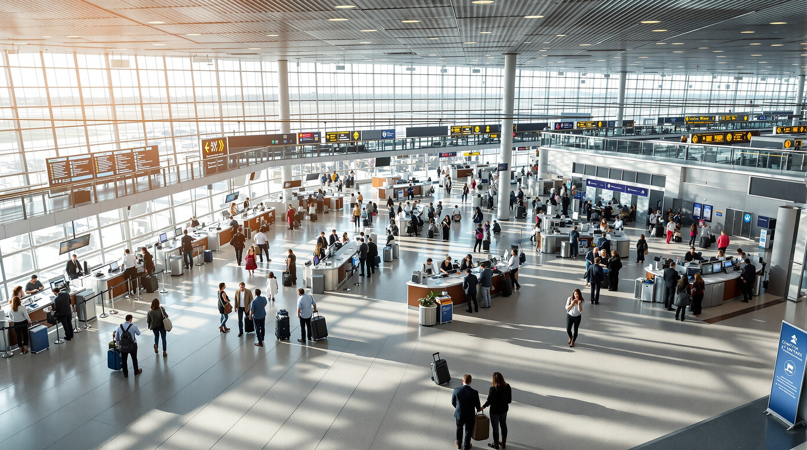 Airport procedures and terminal